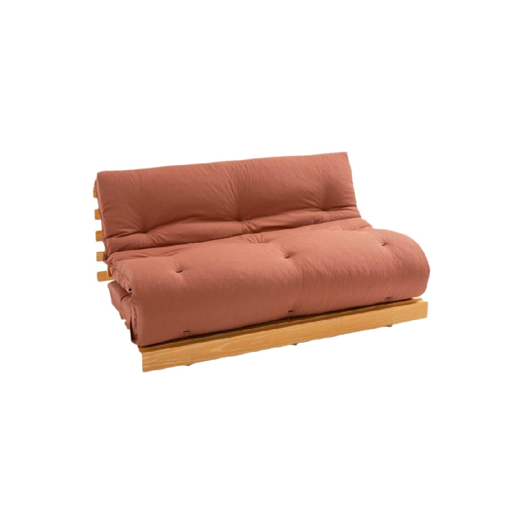 Canapé convertible en tissu pour salon en position couchage - 180 x 90 x 85